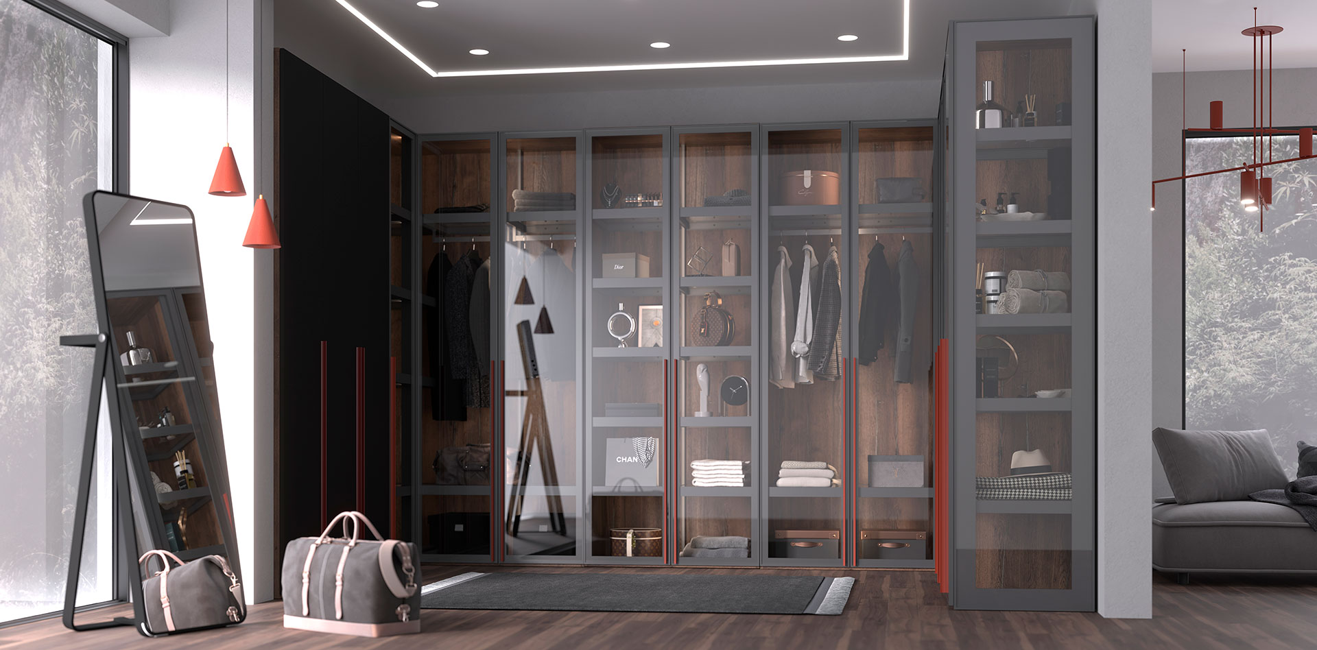 Гардеробная система №028